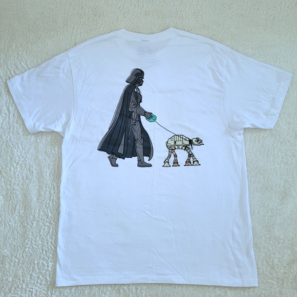 MAD😡 Engine Star Wars Darth Vader and AT-AT Walker Graphic Tee👕 - Picture 8 of 11